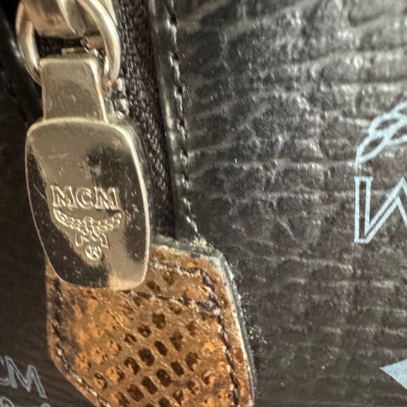 MCM Visetos Lion Princess Boston Handbag - Picture 7 of 10